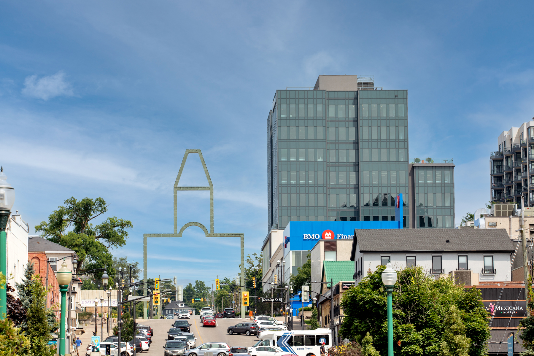 mgroup office looking over the barrie downtown core